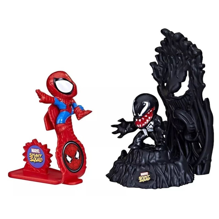 Комплект фигурки, Hasbro, Marvel: Stunt team - Spider-Man vs. Venom фантастична сцена