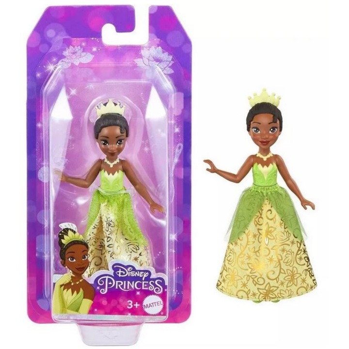 Кукла, Mattel Disney: Princess - Принцеса Тиана, малка, 9 см