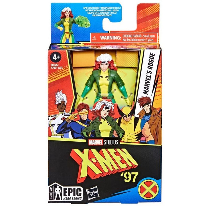 Figurina de actiune Marvels Rogue, Hasbro, Marvel Studios X-Men 97: Seria Epic Hero
