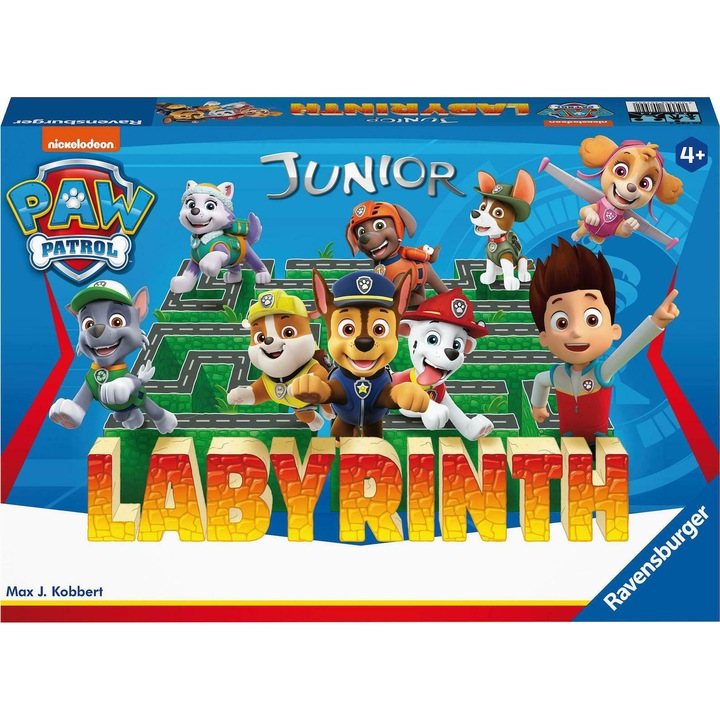 Игра Ravensburger, Paw Patrol Labyrinth, 4 години+, Многоцветна