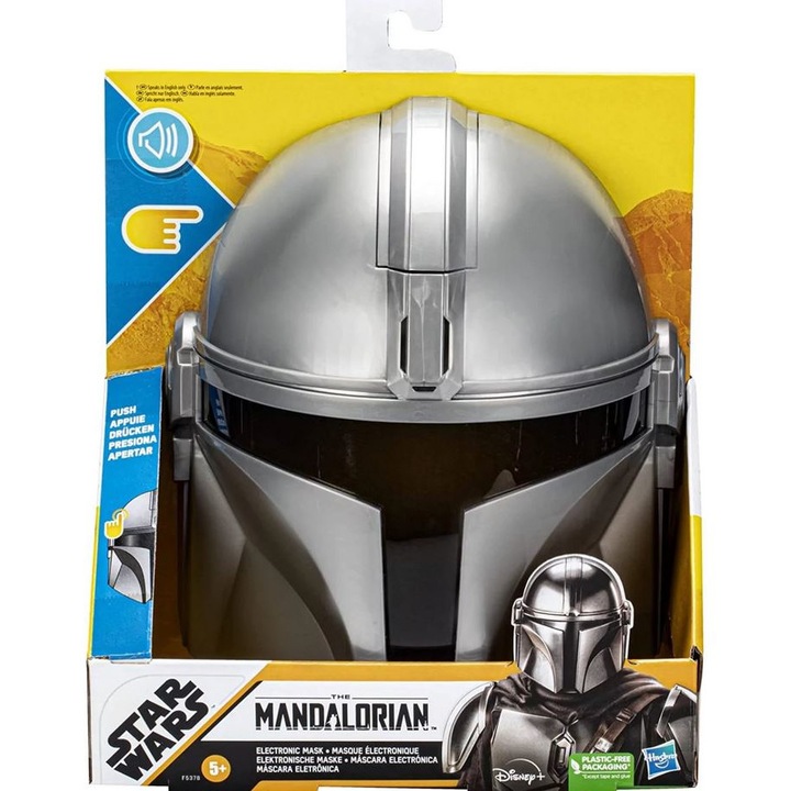 Masca electronica mandaloriana Star Wars, Hasbro, 5+, Multicolor
