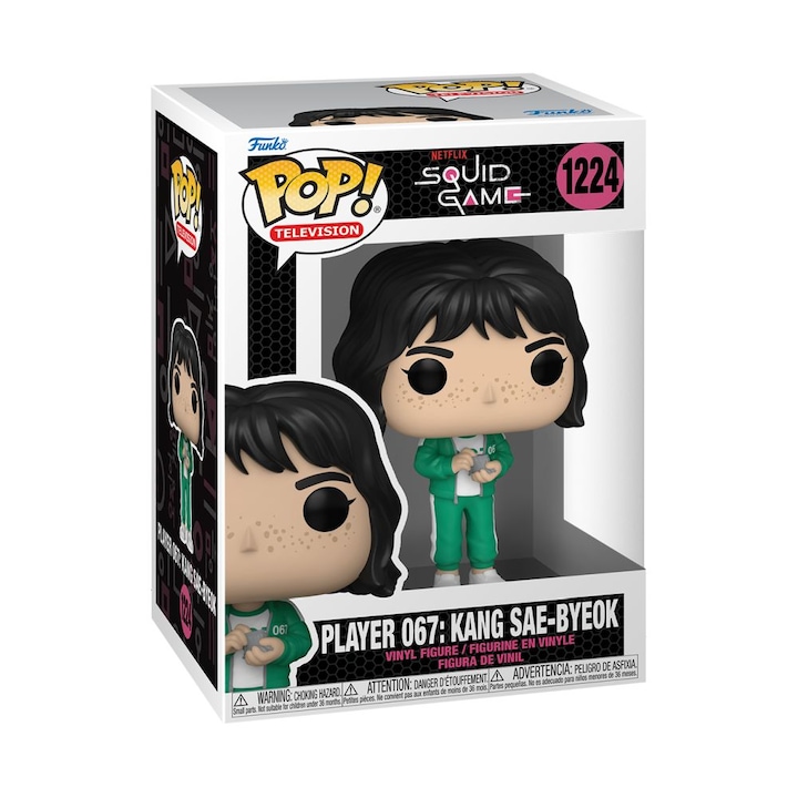 Фигура Pop! Television: Squid Game - Player 067: Kang Sae-Byeok, Funko, 3+, Multicolor
