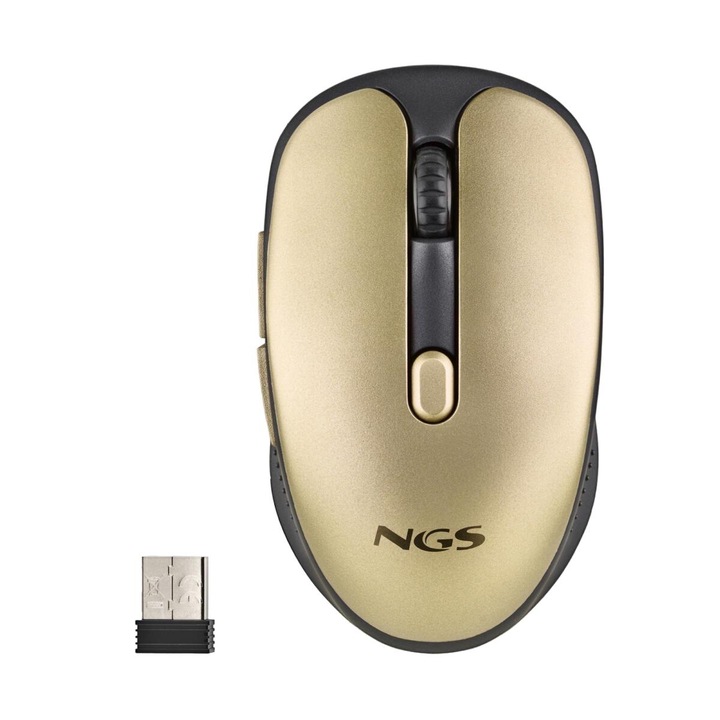 Безжична акумулаторна мишка, NGS, Gold