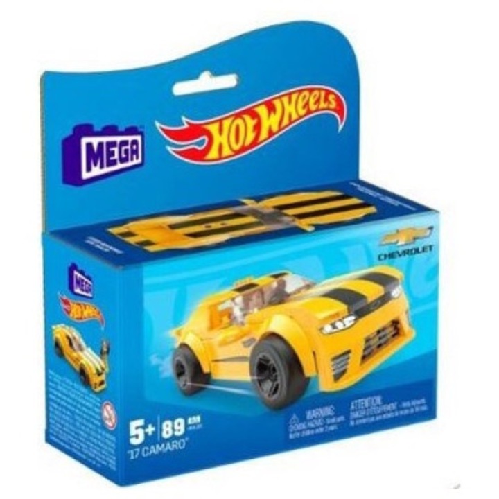 Hot Wheels autó, Mega Bloks, Műanyag, 5+, Sárga