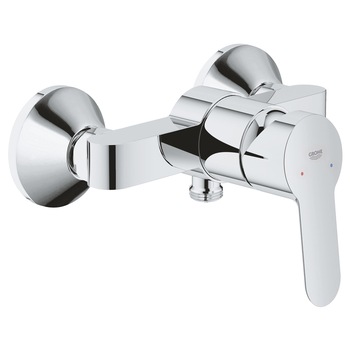 Baterie dus Grohe BauEdge 23333000, 1/2'', monocomanda, cartus ceramic, protectie reflux, crom