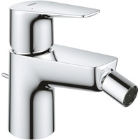 Baterie bideu Grohe BauEdge 23331001, 3/8'', H 12.6 cm, monocomanda, cartue ceramic, evacuare cu tija, crom