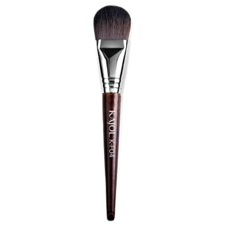 Професионална плоска четка за фон дьо тен, синтетични влакна, K-F04, KAJOL Beauty™