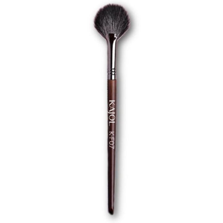 Професионална четка за хайлайтър, фина козя коса, K-F07, KAJOL Beauty™