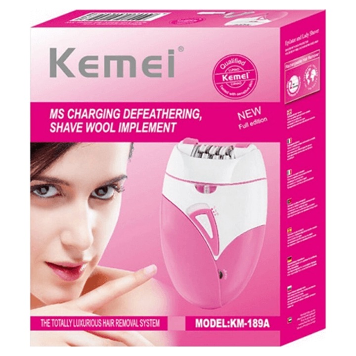 Акумулаторен епилатор за тяло, Kemei, 2 скорости