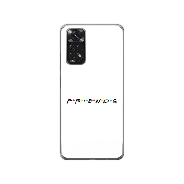 Персонализиран капак HQ Print и силиконово фолио за Xiaomi Redmi Note 11 Pro, модел FRIENDS #1, многоцветен, S1D1M0043