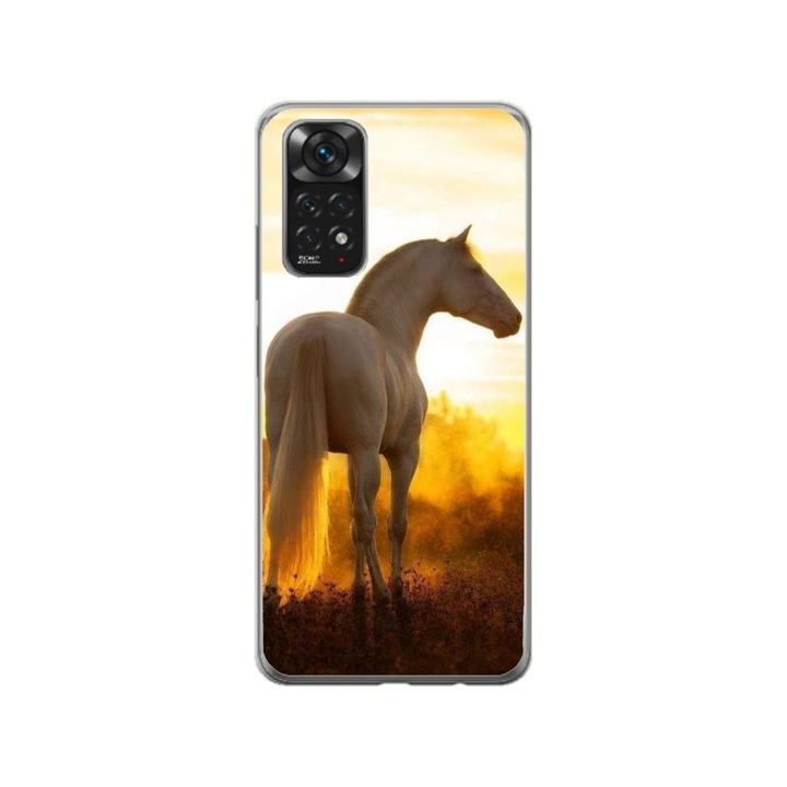 Персонализиран калъф Swim Case за Xiaomi Redmi Note 11, модел Horse #2, многоцветен, S1D1M0218