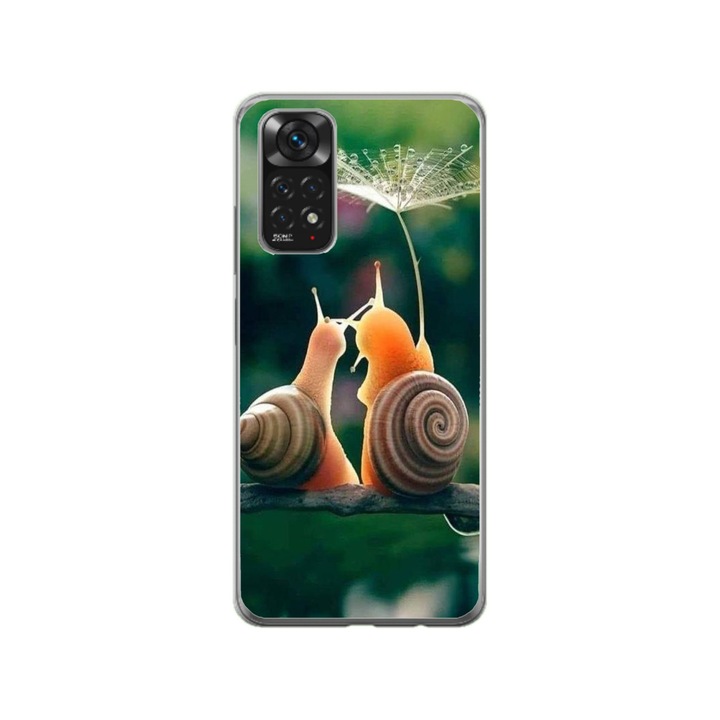 Персонализиран калъф Swim Case за Xiaomi Redmi Note 11 Pro 5G, модел Snail, многоцветен, S1D1M0231
