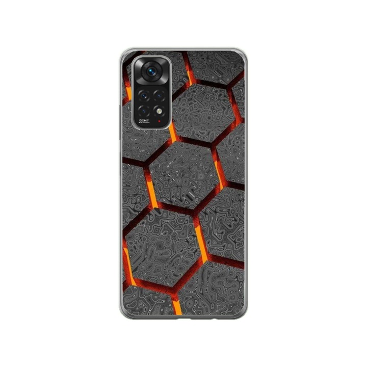Персонализиран калъф HQ Print за Xiaomi Redmi Note 11 Pro 5G, модел Lava Hex, многоцветен, S1D1M0265