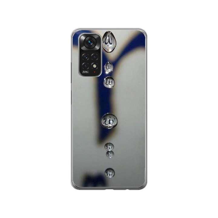Husa personalizata HQ Print pentru Xiaomi Redmi Note 11 Pro 5G, model Droplets, multicolor, S1D1M0353