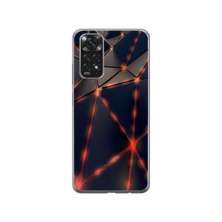 Персонализиран калъф Swim Case за Xiaomi Redmi Note 11 Pro 5G, модел Lava Triangles, многоцветен, S1D1M0367