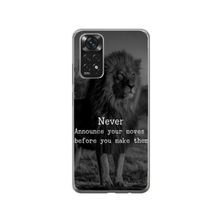 Персонализиран капак HQ Print и силиконово фолио за Xiaomi Redmi Note 11 Pro 5G, модел Quote #2, многоцветен, S1D1M0330