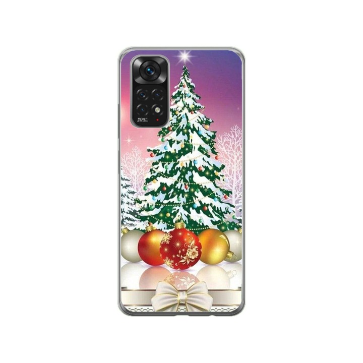 Husa personalizata Swim Case pentru Xiaomi Mi 10T Pro 5G, model Christmas Tree #1, multicolor, S1D1M0057