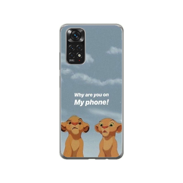 Персонализиран калъф Swim Case за Xiaomi Mi 10T Pro 5G, модел Why are you on my phone, многоцветен, S1D1M0220