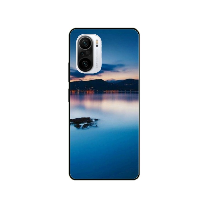 Husa personalizata Swim Case si Folie de Silicon pentru Xiaomi Poco F3, model Nice View #5, multicolor, S1D1M0112