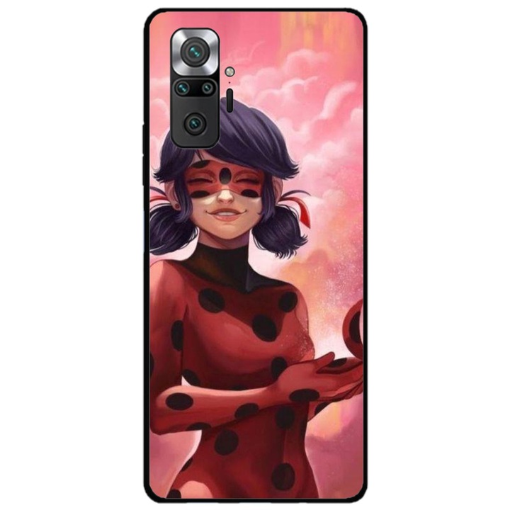 Husa personalizata HQ Print si Folie de Silicon pentru Xiaomi Redmi Note 11 Pro Plus 5G, model Buburuza, multicolor, S1D1M0025