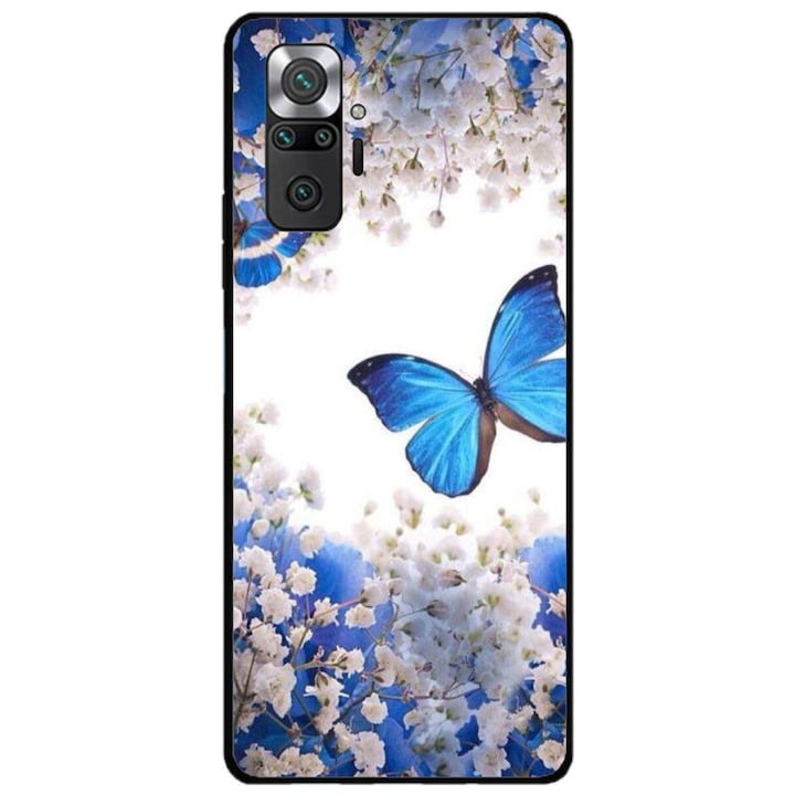 Персонализиран капак HQ Print и силиконово фолио за Xiaomi Redmi Note 11 Pro Plus 5G, модел Butterfly #4, многоцветен, S1D1M0041