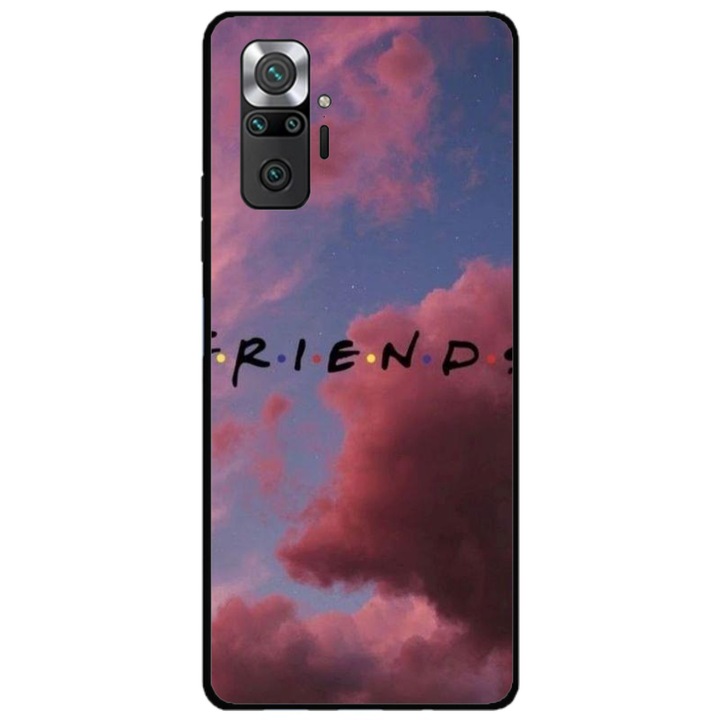 Husa personalizata HQ Print si Folie de Silicon pentru Xiaomi Redmi Note 11 Pro Plus 5G, model FRIENDS #2, multicolor, S1D1M0082