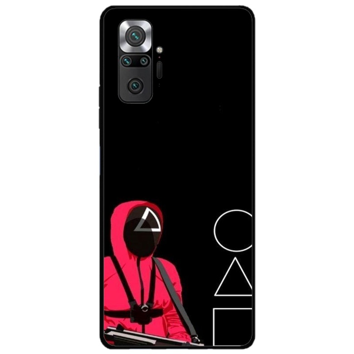 Husa personalizata HQ Print si Folie de Silicon pentru Xiaomi Redmi Note 11 Pro Plus 5G, model Squid Game #5, multicolor, S1D1M0177
