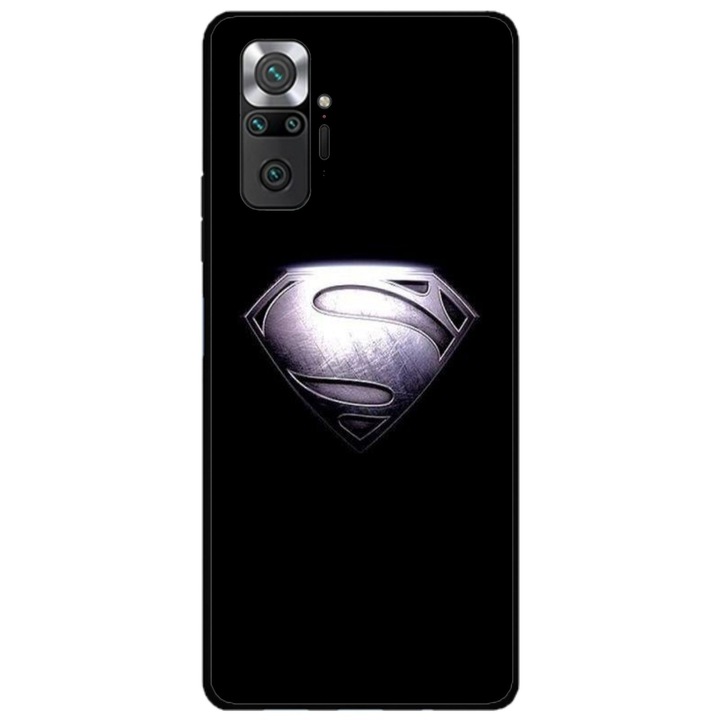 Персонализиран калъф за плуване и силиконово фолио за Xiaomi Redmi Note 10 Pro Max, Superman модел №1, многоцветен, S1D1M0195