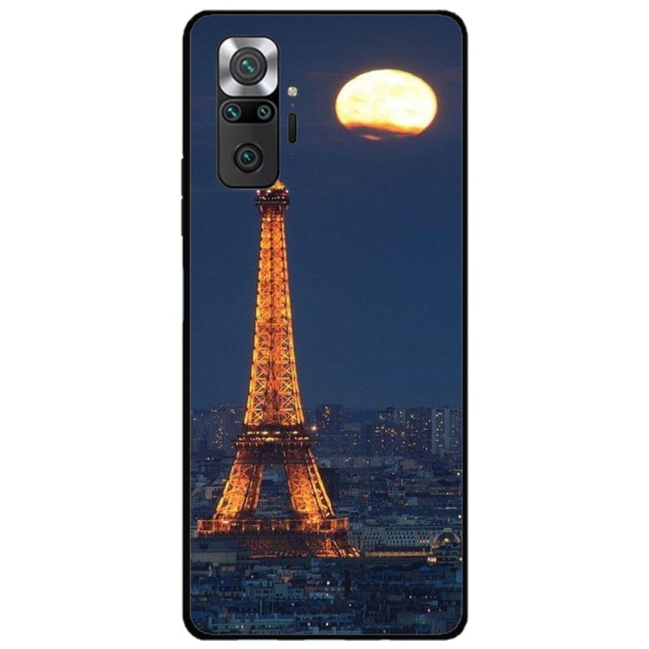 Husa personalizata Swim Case si Folie de Silicon pentru Xiaomi Redmi Note 10 Pro Max, model Nice View #10, multicolor, S1D1M0237