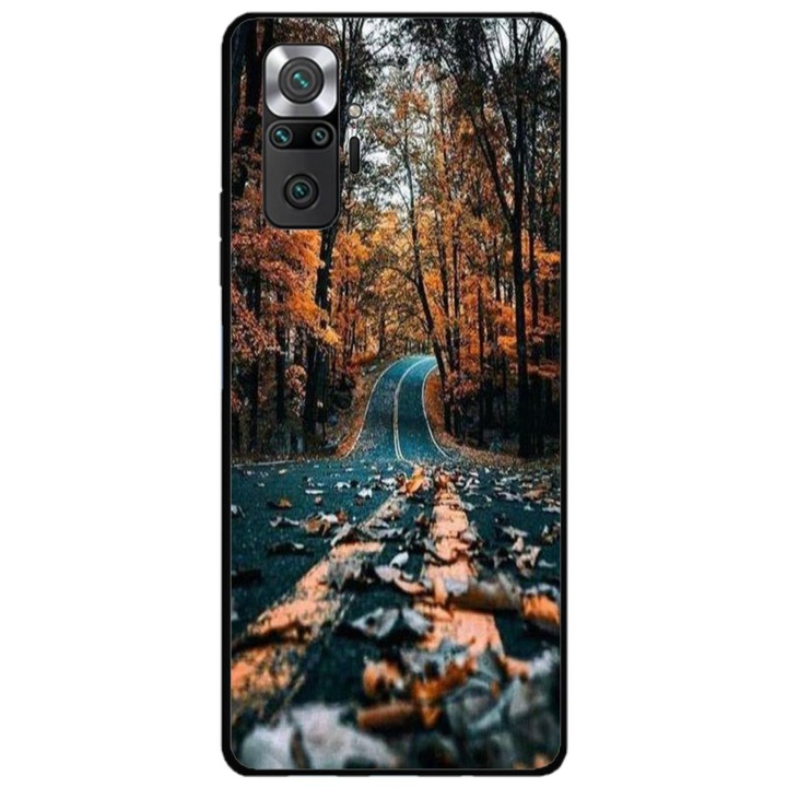 Husa personalizata HQPrint si Folie de Silicon pentru Xiaomi Redmi Note 10 Pro Max, model Nice View #13, multicolor, S1D1M0248