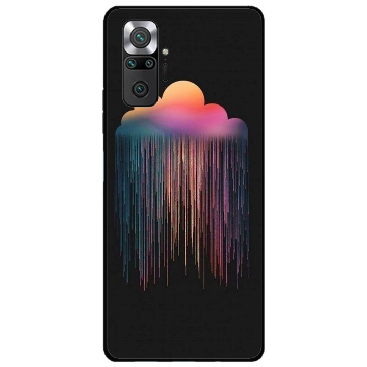 Husa personalizata HQ Print si Folie de Silicon pentru Xiaomi Redmi Note 11 Pro Plus 5G, model Colorful #3, multicolor, S1D1M0298