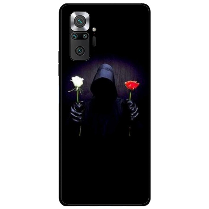 Персонализиран калъф за плуване и силиконово фолио за Xiaomi Redmi Note 11 Pro Plus 5G, модел Choose Rose, многоцветен, S1D1M0343