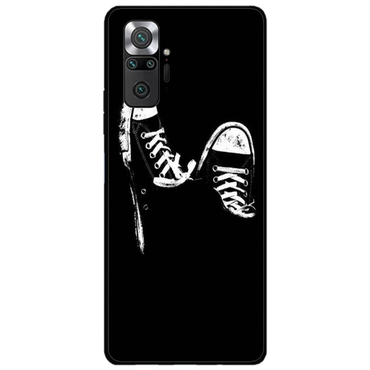 Husa personalizata HQ Print si Folie de Silicon pentru Xiaomi Redmi Note 11 Pro Plus 5G, model Sneakers, multicolor, S1D1M0381
