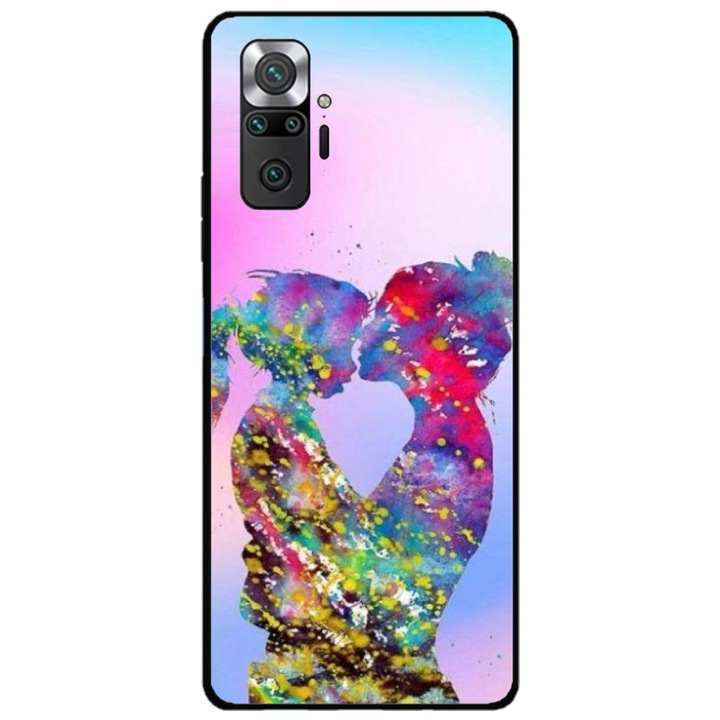 Husa personalizata HQ Print si Folie de Silicon pentru Xiaomi Redmi Note 11 Pro Plus 5G, model Colorful Love, multicolor, S1D1M0376