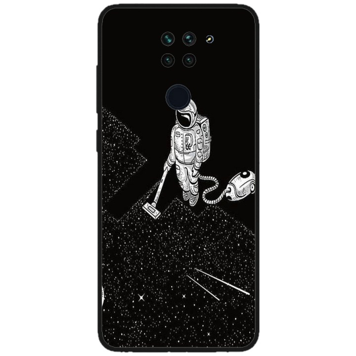 Персонализиран HQPrint капак и силиконово фолио за Xiaomi Redmi Note 9T 5G, модел Vacuum of Space, многоцветен, S1D1M0007