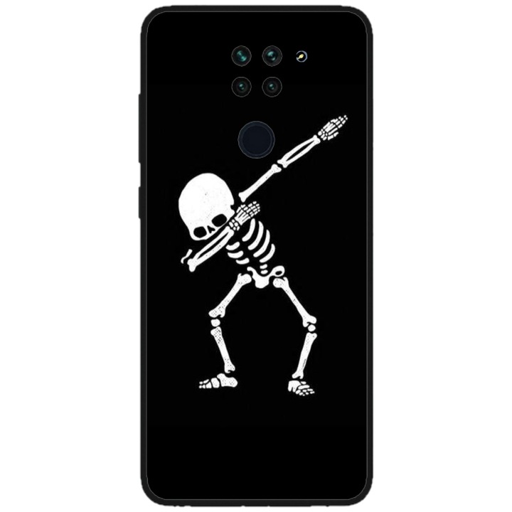 Husa personalizata HQPrint pentru OPPO A54, model Dab Skeleton, multicolor, S1D1M0034