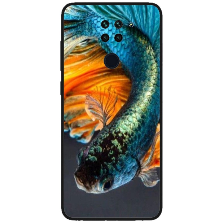 Персонализиран калъф HQPrint за Xiaomi Redmi Note 9T 5G, модел Риби #1, многоцветен, S1D1M0074