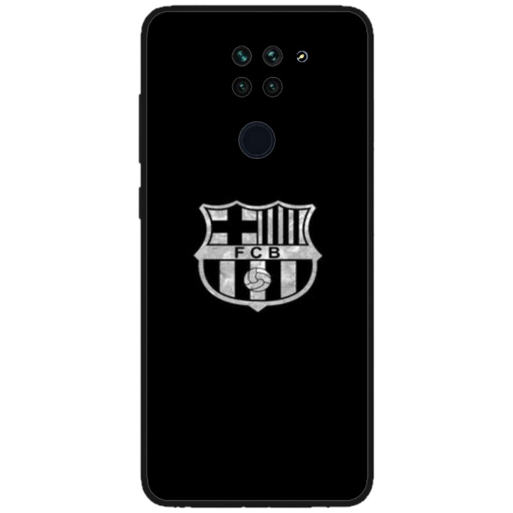 Husa personalizata HQPrint si Folie de Silicon pentru Xiaomi Redmi Note 9T, model Barcelona, multicolor, S1D1M0070