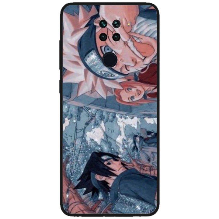 Husa personalizata HQPrint pentru Xiaomi Redmi Note 9 5G, model Naruto #2, multicolor, S1D1M0133