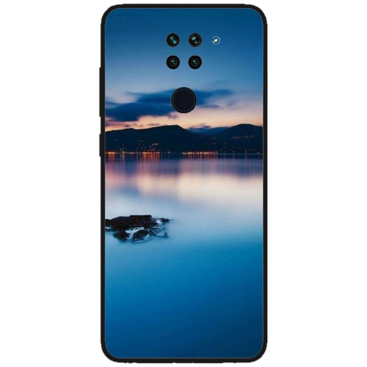 Husa personalizata HQPrint si Folie de Silicon pentru Xiaomi Redmi Note 9T, model Nice View #5, multicolor, S1D1M0112