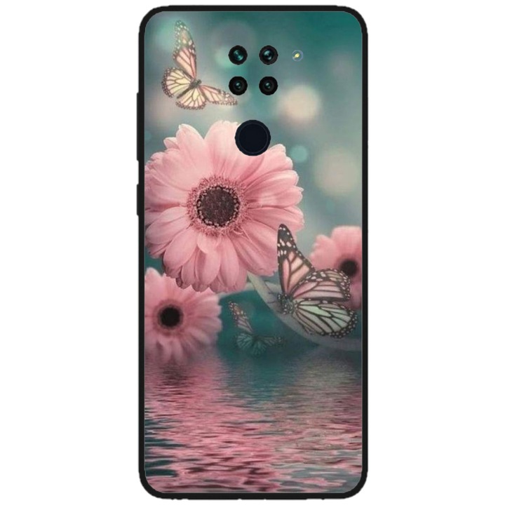 Персонализиран калъф Swim Case за Xiaomi Redmi Note 9 Pro 5G, модел Flowers #7, многоцветен, S1D1M0140