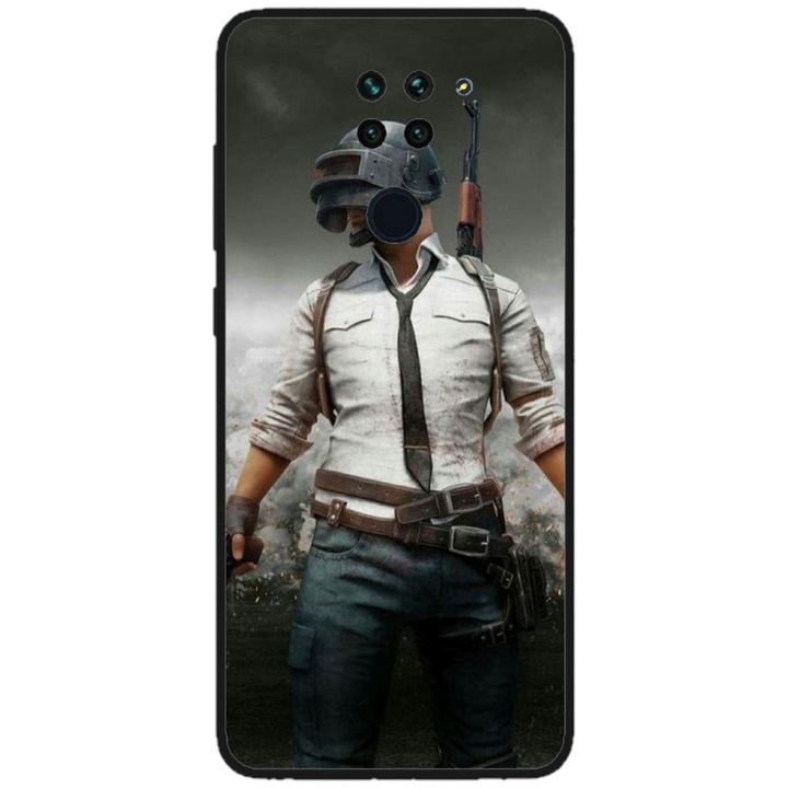 Персонализирано HQPrint покритие и силиконово фолио за Xiaomi Redmi Note 9T 5G, PUBG модел #1, многоцветен, S1D1M0214