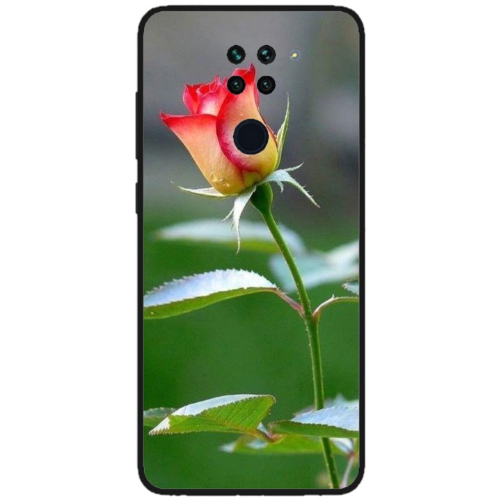 Персонализиран калъф HQPrint и силиконово фолио за Xiaomi Redmi Note 9T 5G, модел Flowers #13, многоцветен, S1D1M0206