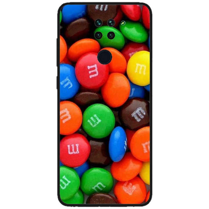 Husa personalizata HQPrint pentru Xiaomi Redmi Note 9 Pro 5G, model MandM, multicolor, S1D1M0257