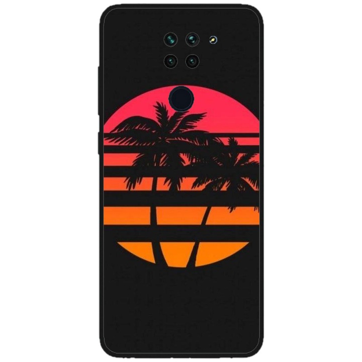 Husa personalizata Swim Case si Folie de Silicon pentru OPPO A54, model Beach View #3, multicolor, S1D1M0337