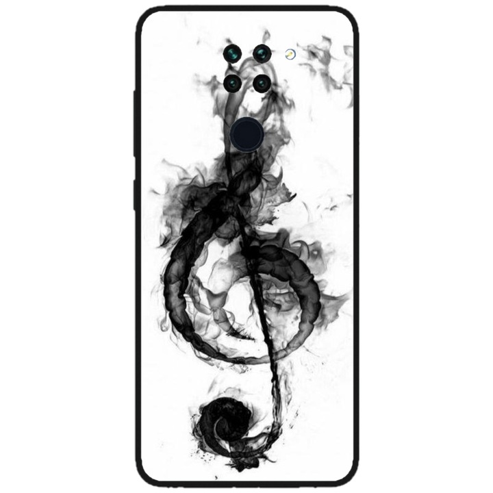 Husa personalizata HQPrint pentru Xiaomi Redmi Note 9 Pro 5G, model Song Notes, multicolor, S1D1M0357