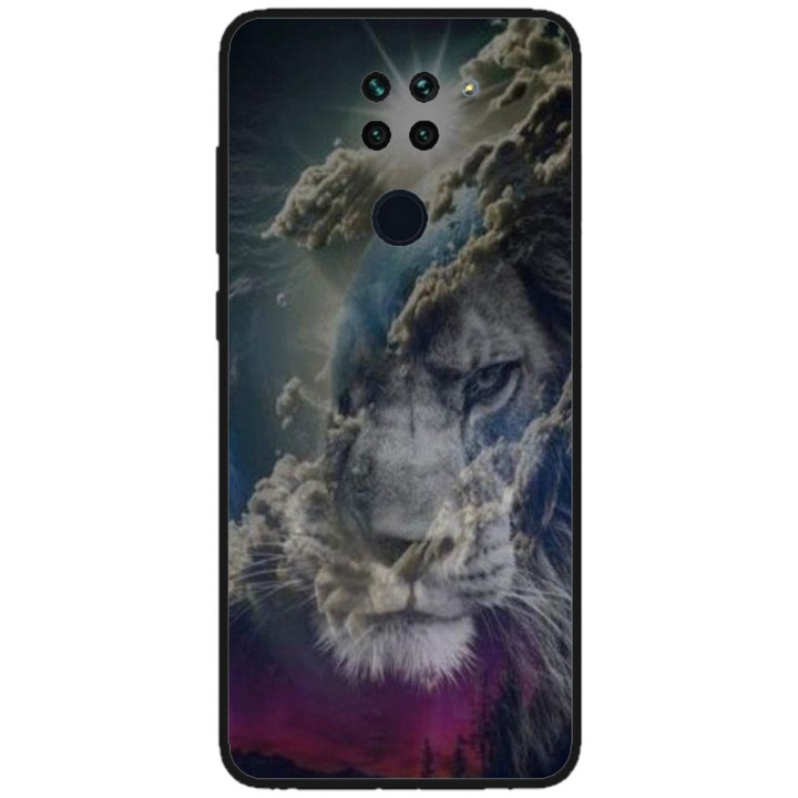 Husa personalizata HQPrint pentru Xiaomi Redmi Note 9T 5G, model Lion #4, multicolor, S1D1M0120