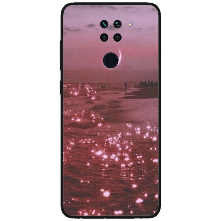 Персонализиран калъф HQPrint и силиконово фолио за Xiaomi Redmi Note 9T 5G, модел Pink Sky, многоцветен, S1D1M0129