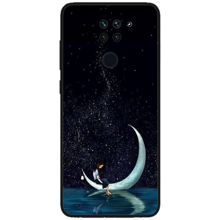 Персонализиран калъф за плуване за Xiaomi Mi 10T Lite 5G, модел Moon Fishing, многоцветен, S1D1M0270