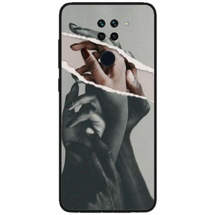 Персонализиран калъф Swim Case за Xiaomi Redmi Note 9T 5G, модел Black and White Hands, многоцветен, S1D1M0300